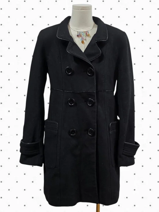 American Rag Cie double breasted button down wool blend trench coat - Picture 6 of 7